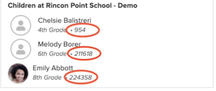 My Ride View Student ID via Web Browser
